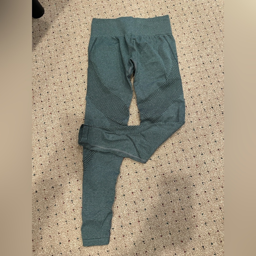 Gymshark Textured Green Leggings